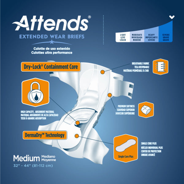 Attends Extended Wear Briefs