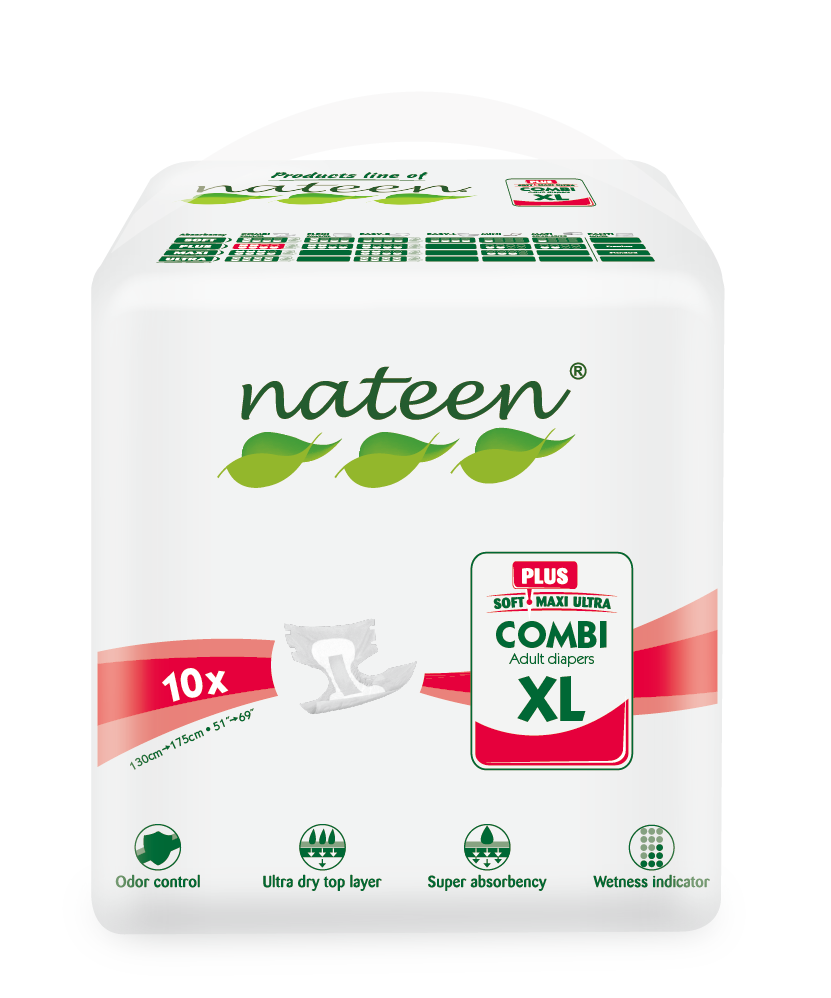 Nateen Combi Plus Adult Diaper Briefs (Collective)