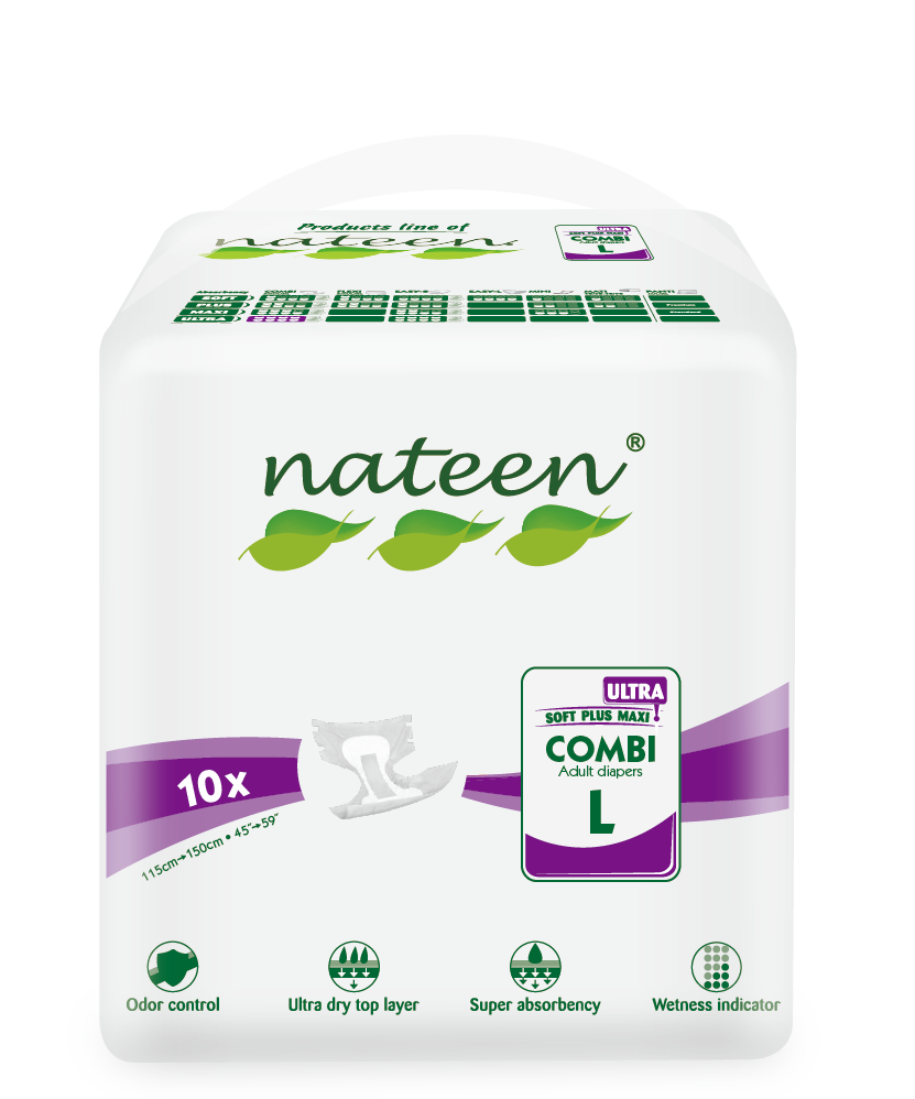Nateen Combi Super-Ultra Adult Diaper Briefs