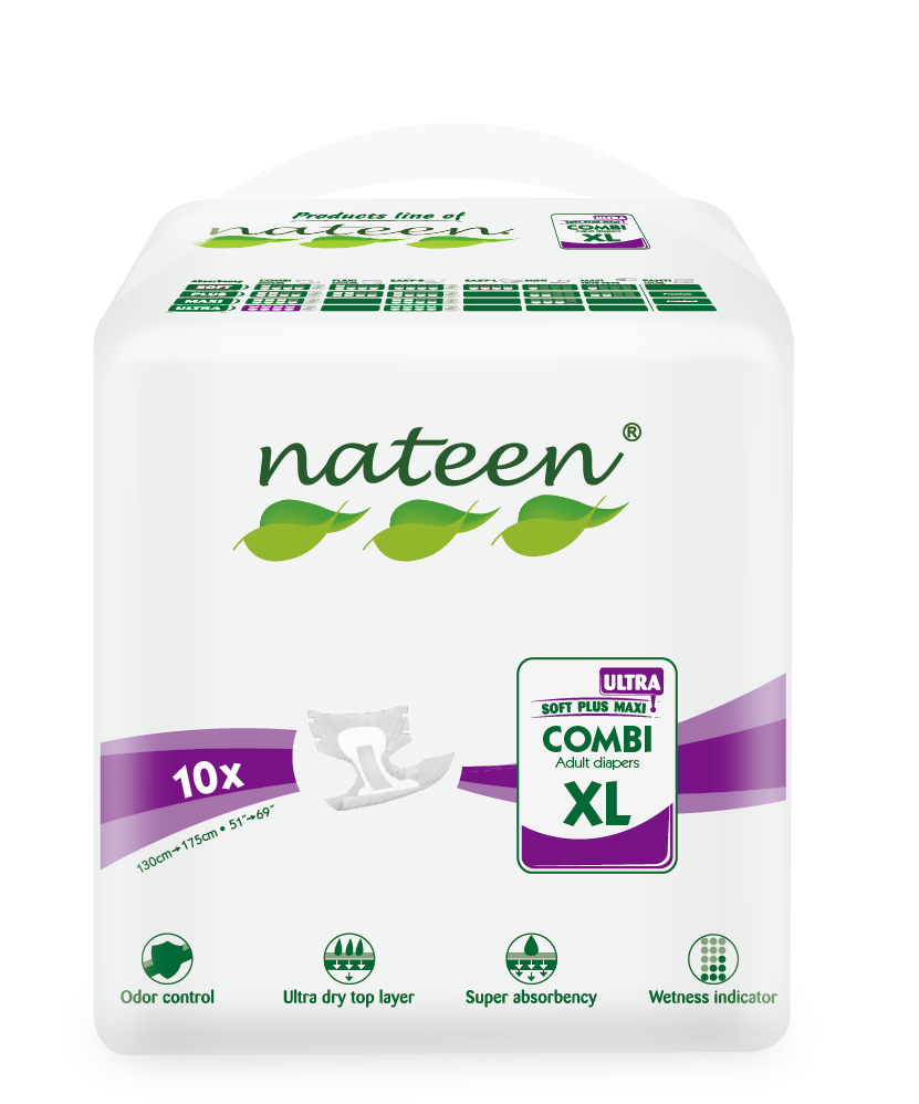 Nateen Combi Super-Ultra Adult Diaper Briefs