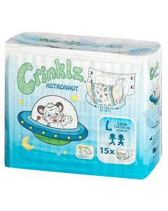 Crinklz (Astronaut) Adult Diaper Brief for Incontinence