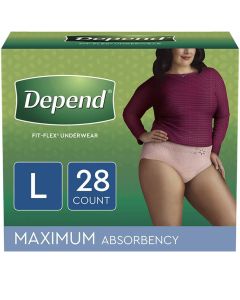 Depend Fit-Flex for Women, Maximum  Adult Incontinence Pullup Diaper