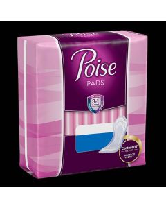 Poise Moderate Long Adult Incontinence Bladder Control Pad - 12.4 Inch