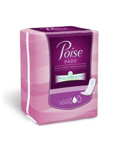 Poise Maximum Long Adult Incontinence Bladder Control Pad - 14 Inch