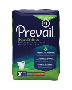 Prevail Belted Shields Adult Incontinence Bladder Control Pad
