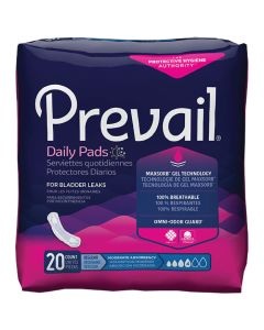 Prevail Moderate Adult Incontinence Bladder Control Pad - 9.25 Inch