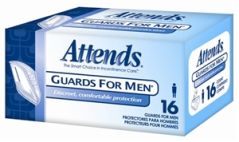 Attends Male Guards Adult Incontinence Bladder Control Pad