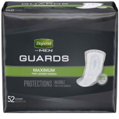 Depend Guards for Men Adult Incontinence Bladder Control Pad - 12 Inch