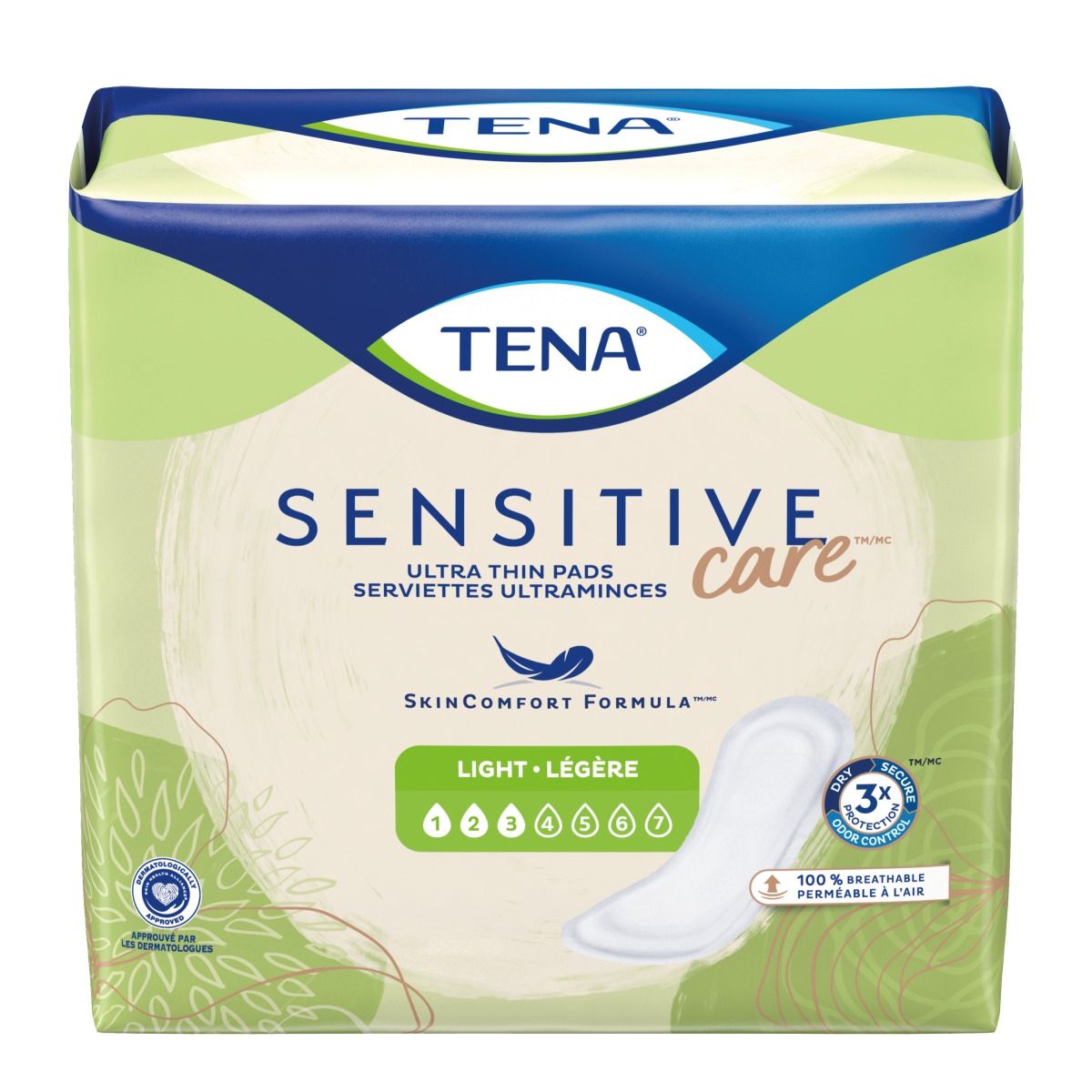 TENA Intimates Ultra Thin Light Long Adult Incontinence Bladder Control Pad  - 10 Inch